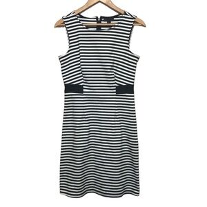 WORTHINGTON sleeveless black and white bodycon dress size Small